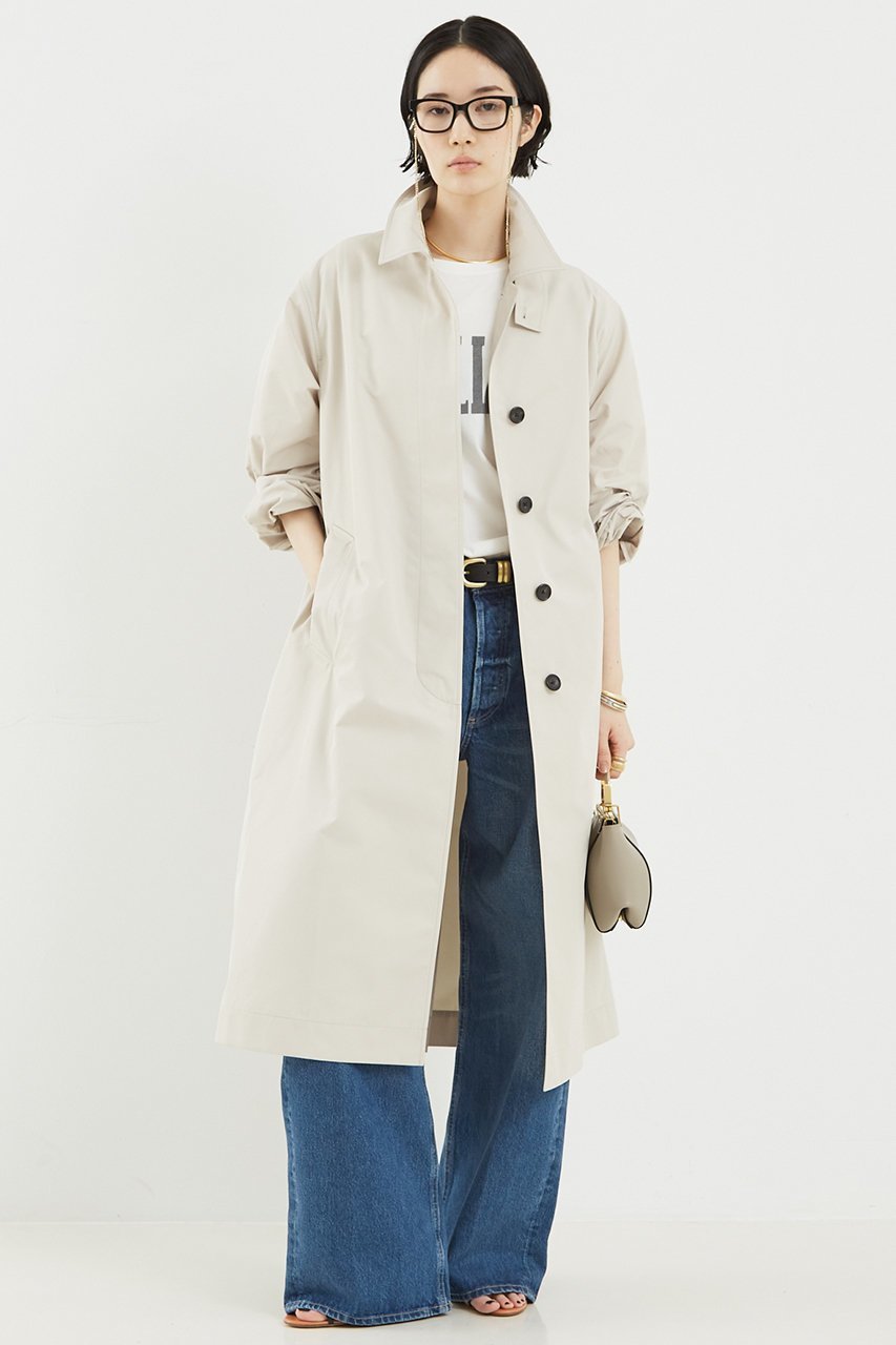 【ザ ストア バイ シー/THE STORE by C】のステンカラーコート 人気、トレンドファッション・服の通販 founy(ファニー) 　ファッション　Fashion　レディースファッション　Fashion for Women　アウター　Coat / Outerwear Collection　コート・ロングコート・ピーコート　Long Coats, Peacoats & More　スタンダード　Standard, Basic　タフタ　Taffeta, Structured Fabric　ロング　Long, Long-Length　other-2|ID: prp329100004408501 ipo3291000000032926817