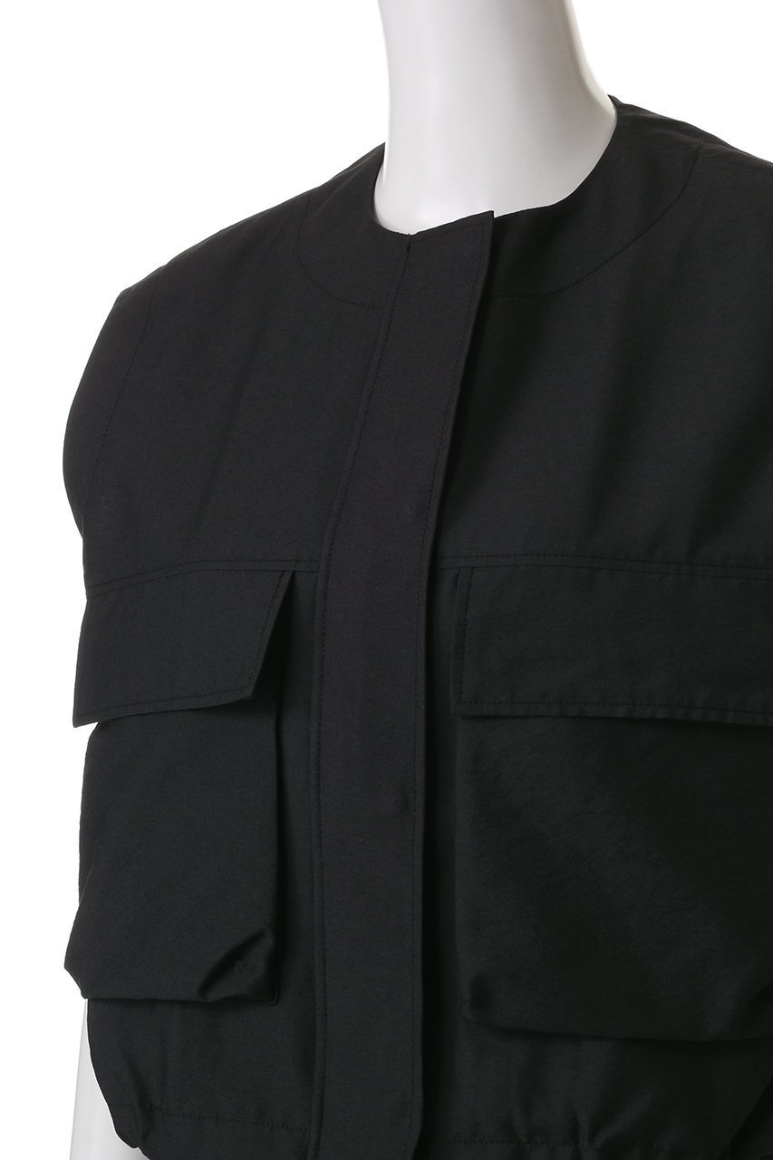 【サクラ/SACRA】のコットンポリエステルタンブラーフィニッシュベスト 人気、トレンドファッション・服の通販 founy(ファニー) 　ファッション　Fashion　レディースファッション　WOMEN　アウター　Coat Outerwear　ジャケット　Jackets　イタリア　Italy　クロップド　Cropped　ジャケット　Jacket　バランス　Balance　パッチ　Patch　ベスト　Vest　ポケット　Pocket　ワッシャー　Washer　other-5|ID: prp329100004408509 ipo3291000000031330628