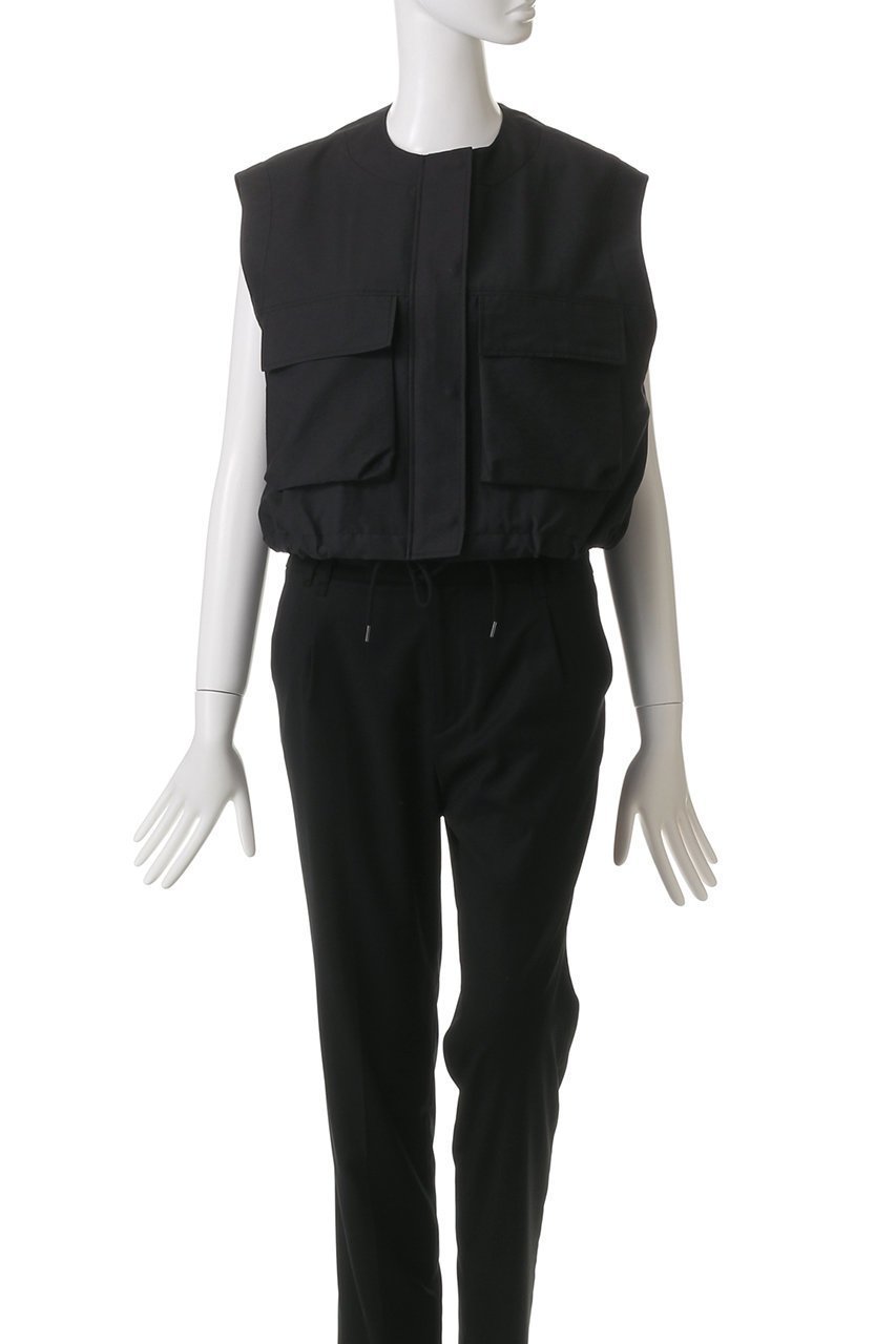 【サクラ/SACRA】のコットンポリエステルタンブラーフィニッシュベスト 人気、トレンドファッション・服の通販 founy(ファニー) 　ファッション　Fashion　レディースファッション　Fashion for Women　アウター　Coat / Outerwear Collection　レディースジャケット・軽アウター　Jackets　イタリア　Italy　クロップド　Cropped, Short Length　ジャケット　Jacket, Outerwear　バランス　Balance, Style Balance　パッチ　Patch, Appliqué　ベスト　Vest, Waistcoat　ポケット　Pocket, Pocket Detail　ワッシャー　Washer, Crinkled Finish　other-2|ID: prp329100004408509 ipo3291000000032962549