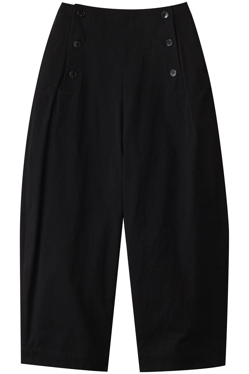 【サクラ/SACRA】のコットンギャバジンカーブパンツ インテリア・キッズ・メンズ・レディースファッション・服の通販 founy(ファニー) 　ファッション　Fashion　レディースファッション　Fashion for Women　パンツ　Pants & Trousers　フロント　Front, Front Design　ヴィンテージ　Vintage Style　ブラック|ID: prp329100004408510 ipo3291000000032912706
