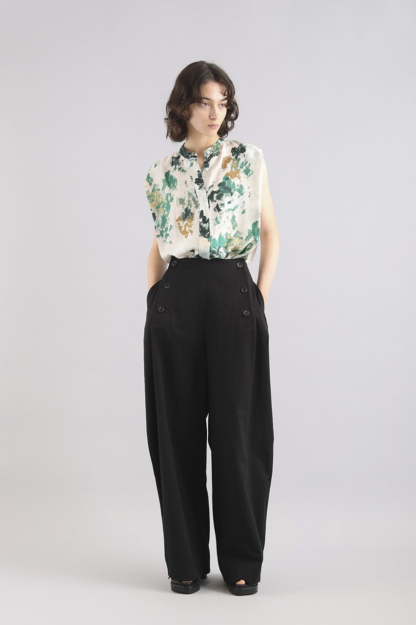 【サクラ/SACRA】のコットンギャバジンカーブパンツ 人気、トレンドファッション・服の通販 founy(ファニー) 　ファッション　Fashion　レディースファッション　Fashion for Women　パンツ　Pants & Trousers　フロント　Front, Front Design　ヴィンテージ　Vintage Style　other-6|ID: prp329100004408510 ipo3291000000032912741