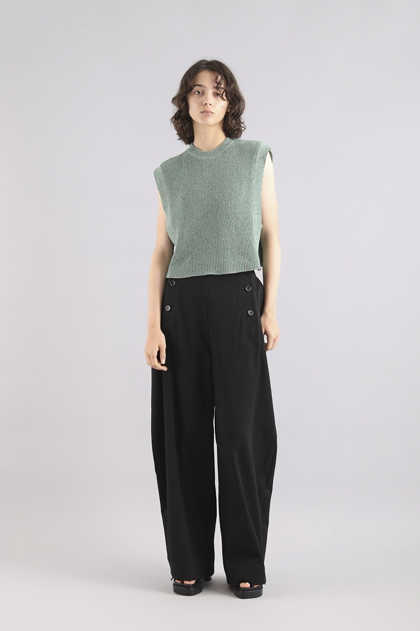 【サクラ/SACRA】のコットンギャバジンカーブパンツ 人気、トレンドファッション・服の通販 founy(ファニー) 　ファッション　Fashion　レディースファッション　Fashion for Women　パンツ　Pants & Trousers　フロント　Front, Front Design　ヴィンテージ　Vintage Style　other-8|ID: prp329100004408510 ipo3291000000032912758