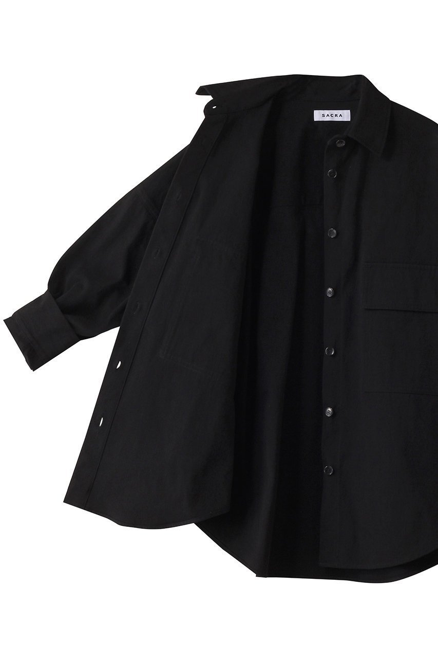 【サクラ/SACRA】のコットンギャバジンジャケットシャツ 人気、トレンドファッション・服の通販 founy(ファニー) 　ファッション　Fashion　レディースファッション　Fashion for Women　アウター　Coat / Outerwear Collection　レディースジャケット・軽アウター　Jackets　トップス・カットソー　Cut & Sew Tops　ジャケット　Jacket, Outerwear　スリーブ　Sleeve, Long Sleeve / Short Sleeve　ロング　Long, Long-Length　ヴィンテージ　Vintage Style　other-6|ID: prp329100004408511 ipo3291000000032858146