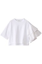 【アダワス/ADAWAS】のMILANO RIB ジャージー アシンメトリック スリーブTシャツ 人気、トレンドファッション・服の通販 founy(ファニー) ファッション Fashion レディースファッション WOMEN トップス・カットソー Tops/Tshirt シャツ/ブラウス Shirts/Blouses ロング / Tシャツ T-Shirts カットソー Cut and Sewn 2025年 2025 2025春夏・S/S Ss,Spring/Summer,2025 アシンメトリー Asymmetry ショート Short ジャージー Jersey スリーブ Sleeve ネックレス Necklace フリル Frills 夏 Summer 春 Spring S/S・春夏 Ss・Spring/Summer thumbnail ミルク|ID: prp329100004408512 ipo3291000000030790414