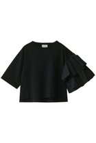 【アダワス/ADAWAS】のMILANO RIB ジャージー アシンメトリック スリーブTシャツ 人気、トレンドファッション・服の通販 founy(ファニー) ファッション Fashion レディースファッション WOMEN トップス・カットソー Tops/Tshirt シャツ/ブラウス Shirts/Blouses ロング / Tシャツ T-Shirts カットソー Cut and Sewn 2025年 2025 2025春夏・S/S Ss,Spring/Summer,2025 アシンメトリー Asymmetry ショート Short ジャージー Jersey スリーブ Sleeve ネックレス Necklace フリル Frills 夏 Summer 春 Spring S/S・春夏 Ss・Spring/Summer thumbnail ブラック|ID: prp329100004408512 ipo3291000000030790415