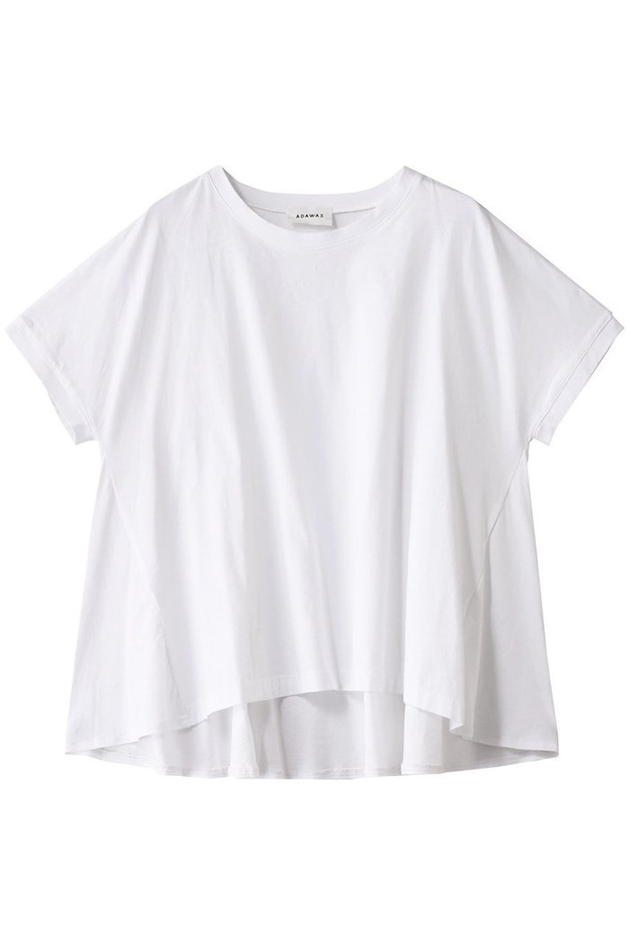【アダワス/ADAWAS】のHIGH-TWIST コットンジャージー フレアTシャツ インテリア・キッズ・メンズ・レディースファッション・服の通販 founy(ファニー) https://founy.com/ ファッション Fashion レディースファッション Fashion for Women トップス・カットソー Cut & Sew Tops シャツ・ブラウス・オフィスカジュアル Elegant Blouses & Button-Ups ロングTシャツ・Tシャツ Longline T-Shirts & Tees カットソー・ベーシックTシャツ Cut-and-Sewn Tops / Stretch Tees & Basics インナー Innerwear カーディガン Cardigan, Knitwear ショート Short, Short Length ジャケット Jacket, Outerwear スリーブ Sleeve, Long Sleeve / Short Sleeve ドレープ Drape, Draping Fabric フレア Flare, Flared 夏 Summer |ID: prp329100004408514 ipo3291000000032795954