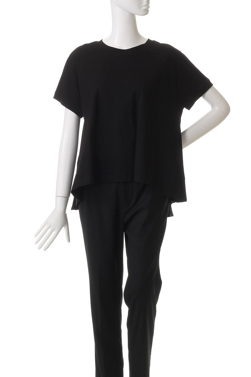 【アダワス/ADAWAS】のHIGH-TWIST コットンジャージー フレアTシャツ 人気、トレンドファッション・服の通販 founy(ファニー) 　ファッション　Fashion　レディースファッション　Fashion for Women　トップス・カットソー　Cut & Sew Tops　シャツ・ブラウス・オフィスカジュアル　Elegant Blouses & Button-Ups　ロングTシャツ・Tシャツ　Longline T-Shirts & Tees　カットソー・ベーシックTシャツ　Cut-and-Sewn Tops / Stretch Tees & Basics　インナー　Innerwear　カーディガン　Cardigan, Knitwear　ショート　Short, Short Length　ジャケット　Jacket, Outerwear　スリーブ　Sleeve, Long Sleeve / Short Sleeve　ドレープ　Drape, Draping Fabric　フレア　Flare, Flared　夏　Summer　other-2|ID: prp329100004408514 ipo3291000000032795965