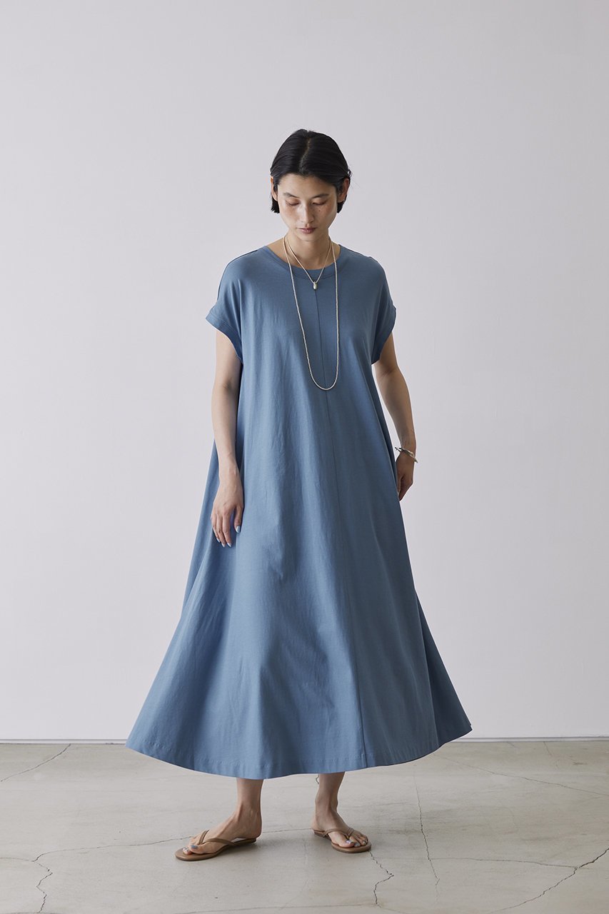 【アダワス/ADAWAS】のHIGH-TWIST コットン ジャージードレス 人気、トレンドファッション・服の通販 founy(ファニー) 　ファッション　Fashion　レディースファッション　Fashion for Women　ワンピース　Dresses　フォーマル・パーティードレス・結婚式用ドレス　Elegant & Casual Dresses　チュニック　Tunic Tops & Dresses　チュニック　Tunic, Long Top　ドレス　Dress, One-Piece　フレア　Flare, Flared　ベーシック　Basic, Essential　ロング　Long, Long-Length　旅行　Travel　other-6|ID: prp329100004408516 ipo3291000000032875371