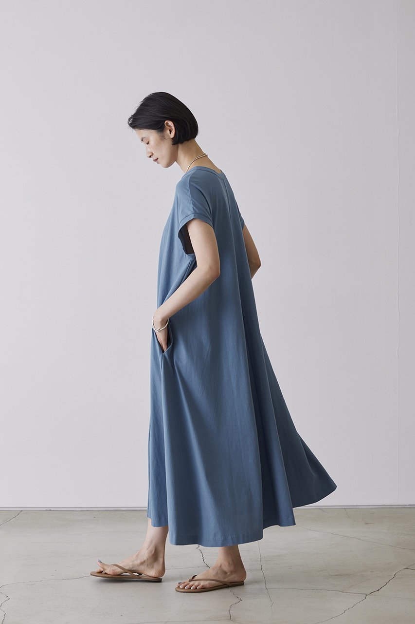 【アダワス/ADAWAS】のHIGH-TWIST コットン ジャージードレス 人気、トレンドファッション・服の通販 founy(ファニー) 　ファッション　Fashion　レディースファッション　Fashion for Women　ワンピース　Dresses　フォーマル・パーティードレス・結婚式用ドレス　Elegant & Casual Dresses　チュニック　Tunic Tops & Dresses　チュニック　Tunic, Long Top　ドレス　Dress, One-Piece　フレア　Flare, Flared　ベーシック　Basic, Essential　ロング　Long, Long-Length　旅行　Travel　other-7|ID: prp329100004408516 ipo3291000000032875376