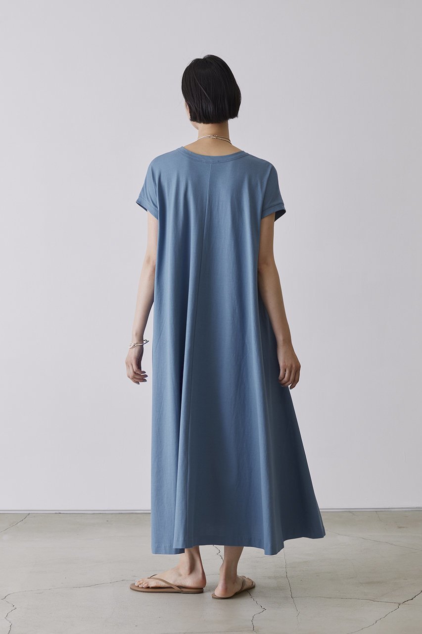 【アダワス/ADAWAS】のHIGH-TWIST コットン ジャージードレス 人気、トレンドファッション・服の通販 founy(ファニー) 　ファッション　Fashion　レディースファッション　Fashion for Women　ワンピース　Dresses　フォーマル・パーティードレス・結婚式用ドレス　Elegant & Casual Dresses　チュニック　Tunic Tops & Dresses　チュニック　Tunic, Long Top　ドレス　Dress, One-Piece　フレア　Flare, Flared　ベーシック　Basic, Essential　ロング　Long, Long-Length　旅行　Travel　other-8|ID: prp329100004408516 ipo3291000000032875382