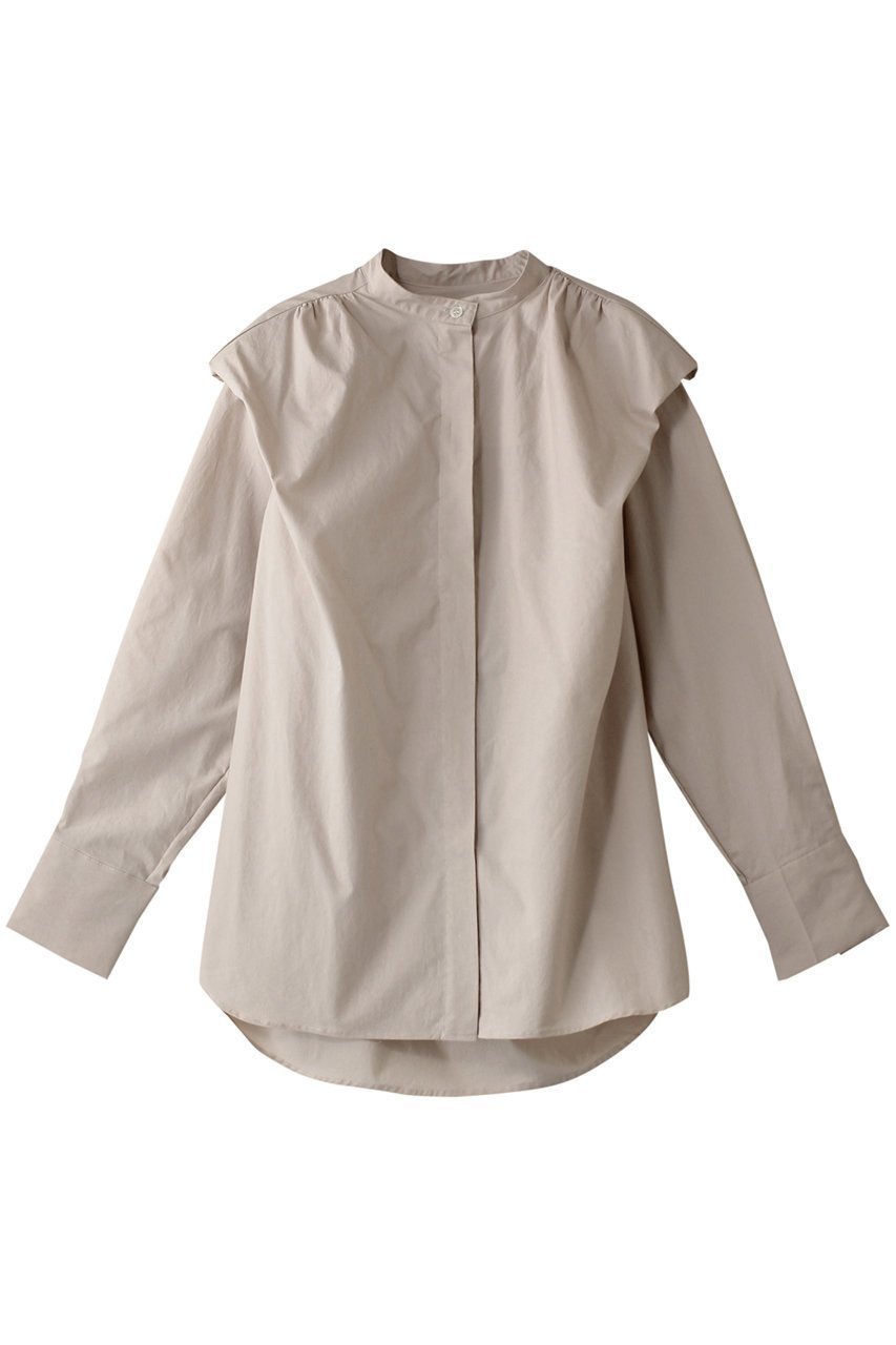 【フローレント/FLORENT】のシルキータイプライターシャツ インテリア・キッズ・メンズ・レディースファッション・服の通販 founy(ファニー) 　ファッション　Fashion　レディースファッション　Fashion for Women　トップス・カットソー　Cut & Sew Tops　シャツ・ブラウス・オフィスカジュアル　Elegant Blouses & Button-Ups　スリーブ　Sleeve, Long Sleeve / Short Sleeve　ロング　Long, Long-Length　ライトベージュ|ID: prp329100004408520 ipo3291000000032907646