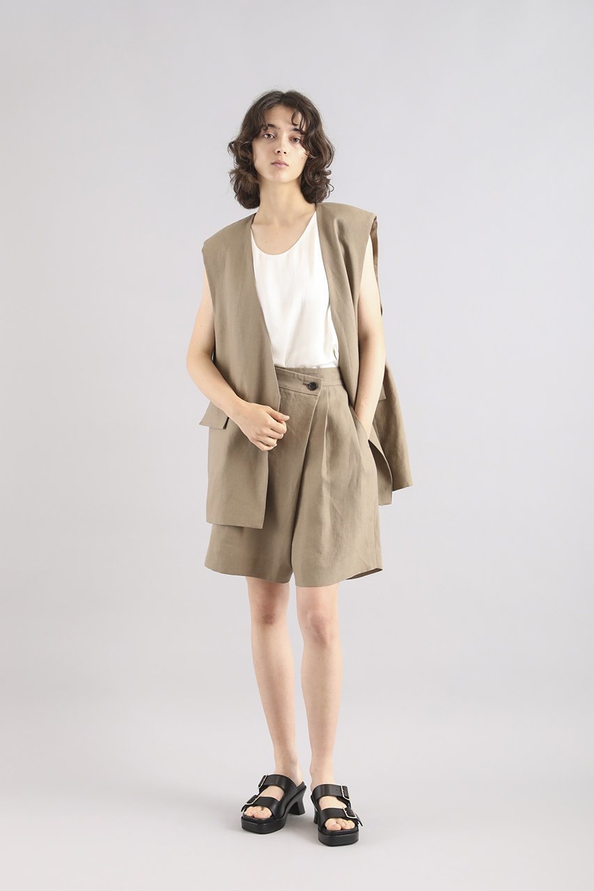【サクラ/SACRA】のスペリオルベルギーリネンベスト 人気、トレンドファッション・服の通販 founy(ファニー) 　ファッション　Fashion　レディースファッション　WOMEN　アウター　Coat Outerwear　ジャケット　Jackets　おすすめ　Recommend　ショルダー　Shoulder　ショート　Short　ジャケット　Jacket　セットアップ　Set Up　フォルム　Form　ベスト　Vest　リネン　Linen　エレガント 上品　Elegant　other-8|ID: prp329100004408522 ipo3291000000031330660