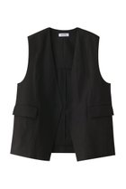 【サクラ/SACRA】のスペリオルベルギーリネンベスト 人気、トレンドファッション・服の通販 founy(ファニー) ファッション Fashion レディースファッション Fashion for Women アウター Coat / Outerwear Collection レディースジャケット・軽アウター Jackets おすすめ Recommended / Our Picks ショルダー Shoulder, Shoulder Strap ショート Short, Short Length ジャケット Jacket, Outerwear セットアップ Set-Up, Coordinated Outfit フォルム Silhouette, Form ベスト Vest, Waistcoat リネン Linen, Linen Fabric エレガント 上品 Elegant thumbnail ブラック|ID: prp329100004408522 ipo3291000000032962512