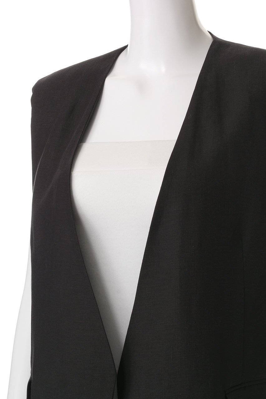 【サクラ/SACRA】のスペリオルベルギーリネンベスト 人気、トレンドファッション・服の通販 founy(ファニー) 　ファッション　Fashion　レディースファッション　Fashion for Women　アウター　Coat / Outerwear Collection　レディースジャケット・軽アウター　Jackets　おすすめ　Recommended / Our Picks　ショルダー　Shoulder, Shoulder Strap　ショート　Short, Short Length　ジャケット　Jacket, Outerwear　セットアップ　Set-Up, Coordinated Outfit　フォルム　Silhouette, Form　ベスト　Vest, Waistcoat　リネン　Linen, Linen Fabric　エレガント 上品　Elegant　other-5|ID: prp329100004408522 ipo3291000000032962527