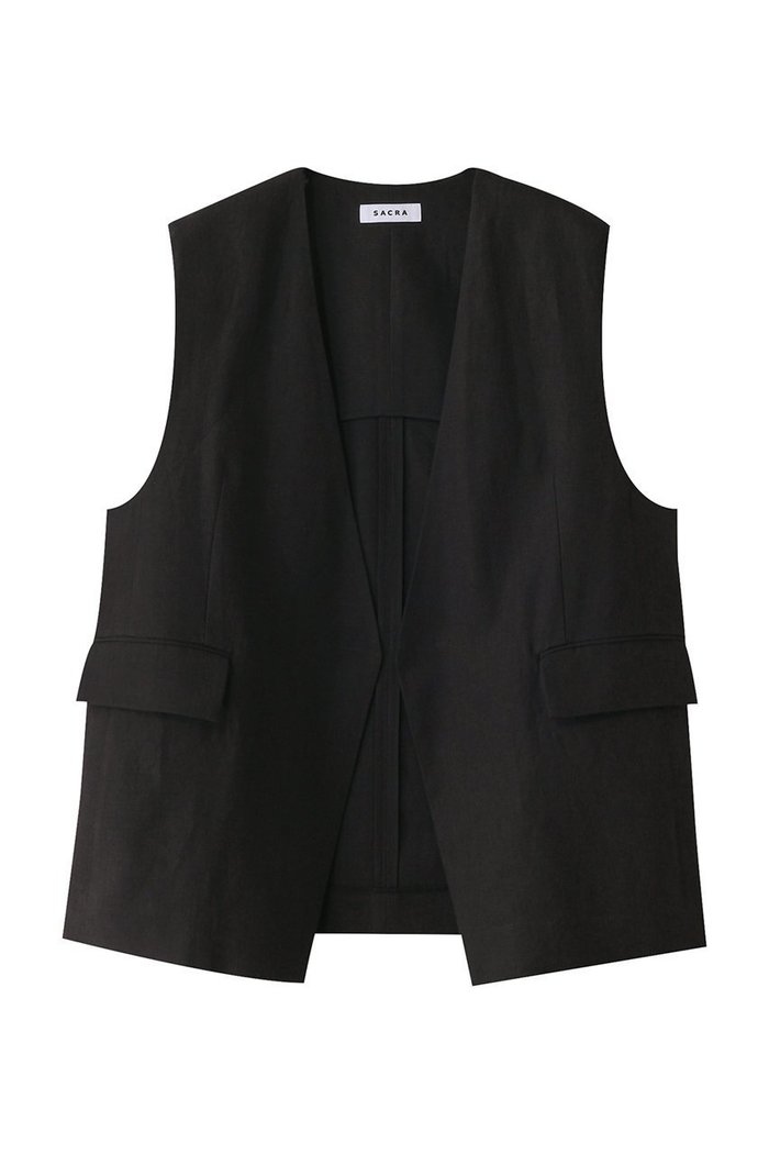 【サクラ/SACRA】のスペリオルベルギーリネンベスト インテリア・キッズ・メンズ・レディースファッション・服の通販 founy(ファニー) https://founy.com/ ファッション Fashion レディースファッション Fashion for Women アウター Coat / Outerwear Collection レディースジャケット・軽アウター Jackets おすすめ Recommended / Our Picks ショルダー Shoulder, Shoulder Strap ショート Short, Short Length ジャケット Jacket, Outerwear セットアップ Set-Up, Coordinated Outfit フォルム Silhouette, Form ベスト Vest, Waistcoat リネン Linen, Linen Fabric エレガント 上品 Elegant |ID: prp329100004408522 ipo3291000000033821525