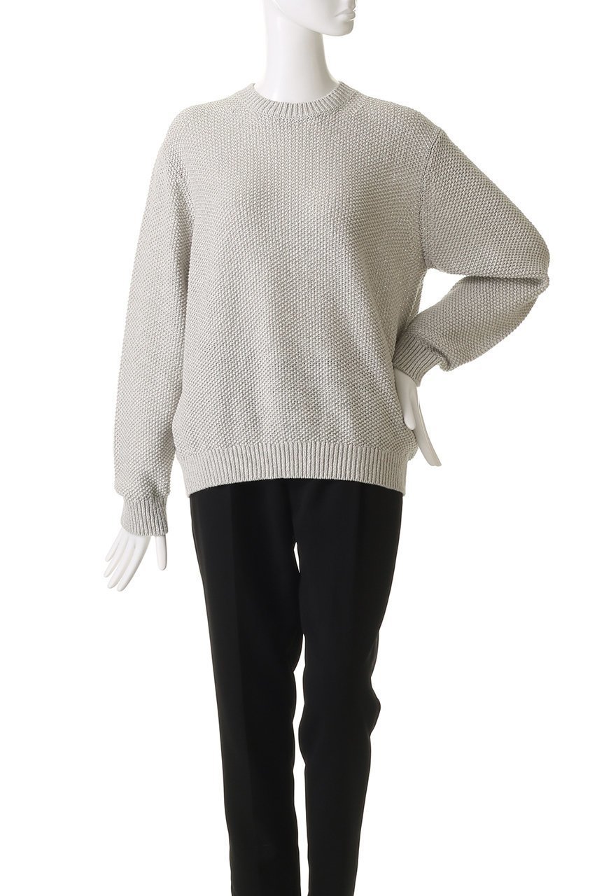 【スローン/SLOANE】の5G鹿の子編み リネン×シルク クルーネック 人気、トレンドファッション・服の通販 founy(ファニー) 　ファッション　Fashion　レディースファッション　Fashion for Women　トップス・カットソー　Cut & Sew Tops　ニット　Knit Tops & Sweaters　カジュアルプルオーバー・ニットトップス　Pullovers & Knit Tops / Casual Pullovers　シルク　Silk, 100% Silk　シンプル　Simple, Minimal　リネン　Linen, Linen Fabric　夏　Summer　旅行　Travel　春　Spring　S/S・春夏　SS, Spring/Summer, Warm Season　鹿の子　Piqué, Kanoko Fabric　other-2|ID: prp329100004408526 ipo3291000000033663520