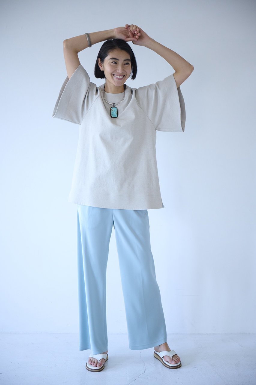 【エムフィル/M Fil】のストレッチ Wサテン リラクシー イージートラウザーズ 人気、トレンドファッション・服の通販 founy(ファニー) ファッション Fashion レディースファッション Fashion for Women パンツ Pants & Trousers サテン Satin, Glossy Fabric ストレッチ Stretch, Stretchy Fabric スマート Smart, Elegant ダブル Double, Double-Breasted リラックス Relax, Relaxed Fit other-7|ID: prp329100004408531 ipo3291000000032916057