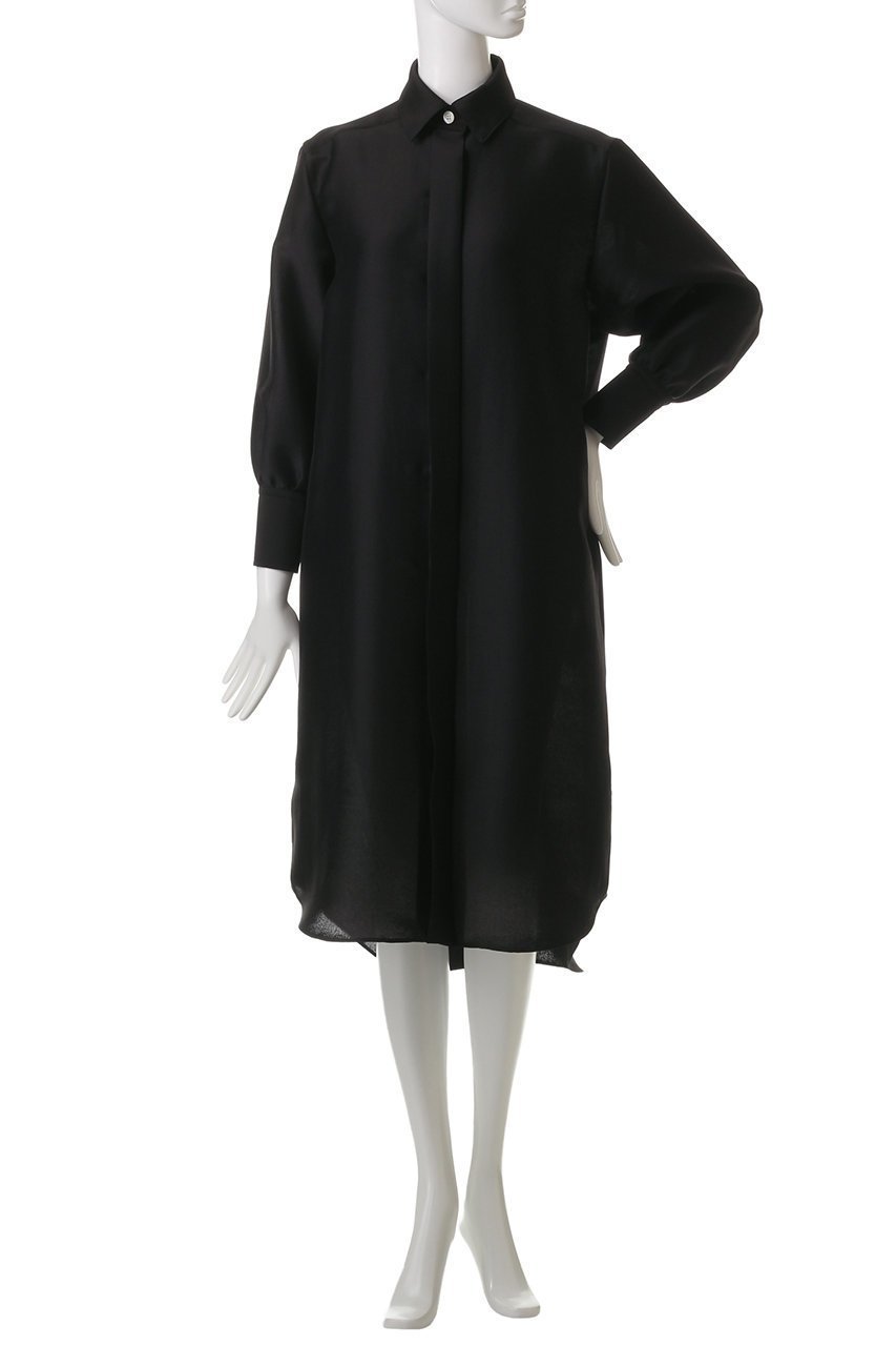 【エムフィル/M Fil】のシルキー Wクロス ロングワンピース 人気、トレンドファッション・服の通販 founy(ファニー) 　ファッション　Fashion　レディースファッション　Fashion for Women　ワンピース　Dresses　チュニック　Tunic Tops & Dresses　チュニック　Tunic, Long Top　トレンド　Trend, Trending Now　バランス　Balance, Style Balance　モノトーン　Monotone, Black and White　リュクス　Luxury, Elegant, High-End, Chic　リラックス　Relax, Relaxed Fit　ロング　Long, Long-Length　other-2|ID: prp329100004408534 ipo3291000000032875140