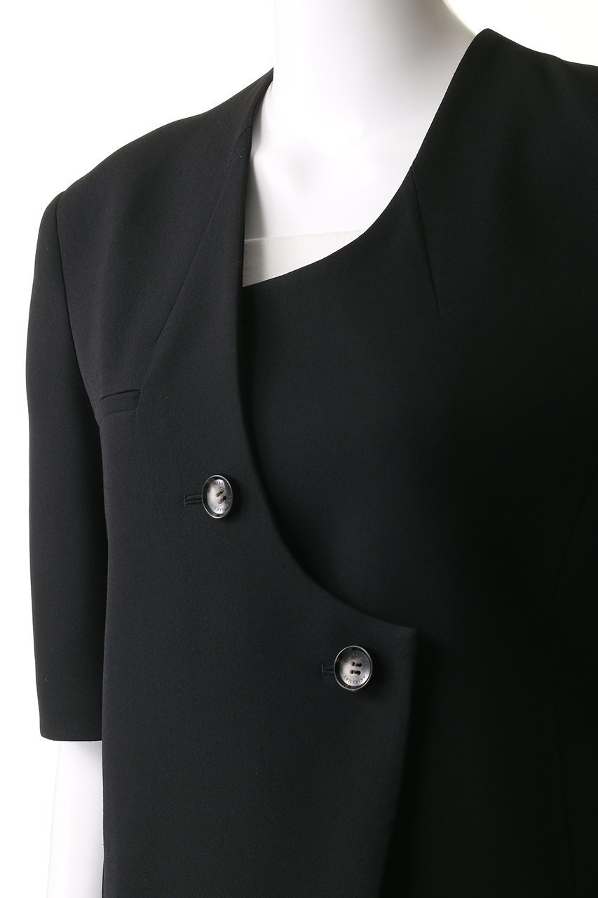 【アキラナカ/AKIRANAKA】のGlenda アシンメトリーノーカラージャケット 人気、トレンドファッション・服の通販 founy(ファニー) 　ファッション　Fashion　レディースファッション　WOMEN　アウター　Coat Outerwear　ジャケット　Jackets　ノーカラージャケット　No Collar Leather Jackets　ジャケット　Jacket　フォーマル　Formal　モダン　Modern　other-5|ID: prp329100004408539 ipo3291000000031330697