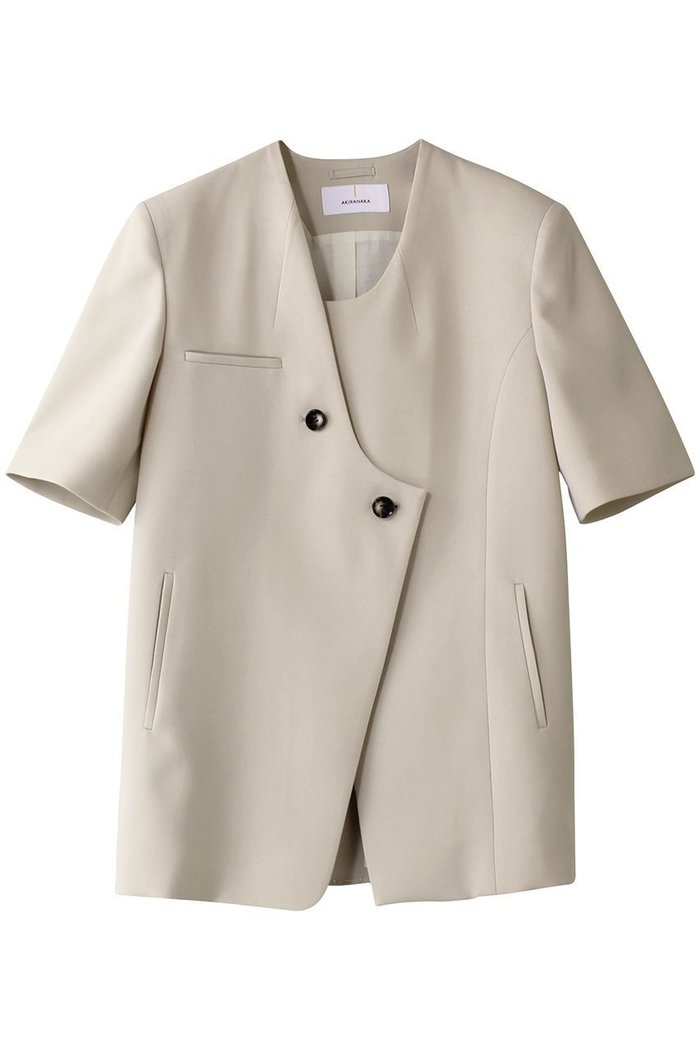 【アキラナカ/AKIRANAKA】のGlenda アシンメトリーノーカラージャケット インテリア・キッズ・メンズ・レディースファッション・服の通販 founy(ファニー) https://founy.com/ ファッション Fashion レディースファッション Fashion for Women アウター Coat / Outerwear Collection レディースジャケット・軽アウター Jackets ノーカラージャケット / シンプル上品コーデ Collarless Jackets ジャケット Jacket, Outerwear フォーマル Formal, Dressy モダン Modern, Contemporary |ID: prp329100004408539 ipo3291000000032962323