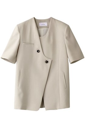 【アキラナカ/AKIRANAKA】 Glenda アシンメトリーノーカラージャケット人気、トレンドファッション・服の通販 founy(ファニー) ファッション Fashion レディースファッション Fashion for Women アウター Coat / Outerwear Collection レディースジャケット・軽アウター Jackets ノーカラージャケット / シンプル上品コーデ Collarless Jackets ジャケット Jacket, Outerwear フォーマル Formal, Dressy モダン Modern, Contemporary |ID:prp329100004408539