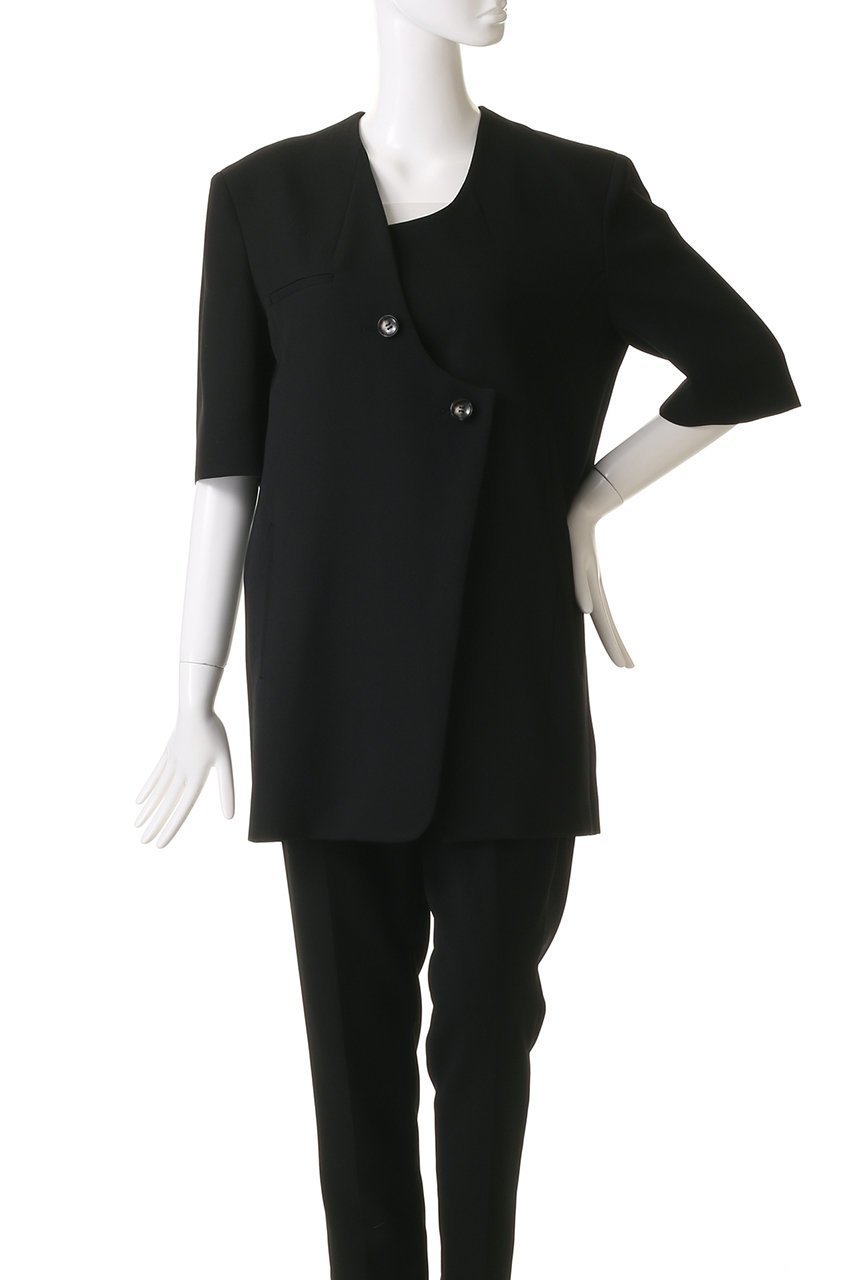 【アキラナカ/AKIRANAKA】のGlenda アシンメトリーノーカラージャケット 人気、トレンドファッション・服の通販 founy(ファニー) 　ファッション　Fashion　レディースファッション　Fashion for Women　アウター　Coat / Outerwear Collection　レディースジャケット・軽アウター　Jackets　ノーカラージャケット / シンプル上品コーデ　Collarless Jackets　ジャケット　Jacket, Outerwear　フォーマル　Formal, Dressy　モダン　Modern, Contemporary　other-2|ID: prp329100004408539 ipo3291000000032962334