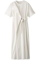 【アキラナカ/AKIRANAKA】のHeike combi tex ジャージドレス ホワイト|ID: prp329100004408543 ipo3291000000032875246
