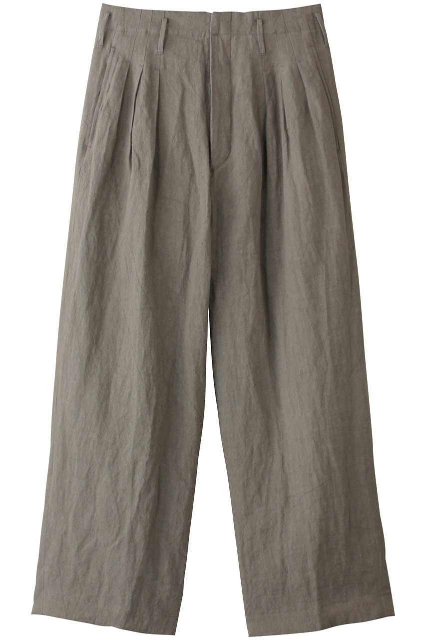 【ベリーテイジ/VERYTAGE / MEN】の【MEN】ERA4080 スリータックパンツ インテリア・キッズ・メンズ・レディースファッション・服の通販 founy(ファニー) 　ファッション　Fashion　メンズファッション　Fashion for Men　ボトムス　Bottoms　ストレート　Straight, Straight Cut　フィット　Fit, Slim Fit　リネン　Linen, Linen Fabric　ループ　Loop, Loop Knit　エレガント 上品　Elegant　ライトグレー|ID: prp329100004408546 ipo3291000000035551068