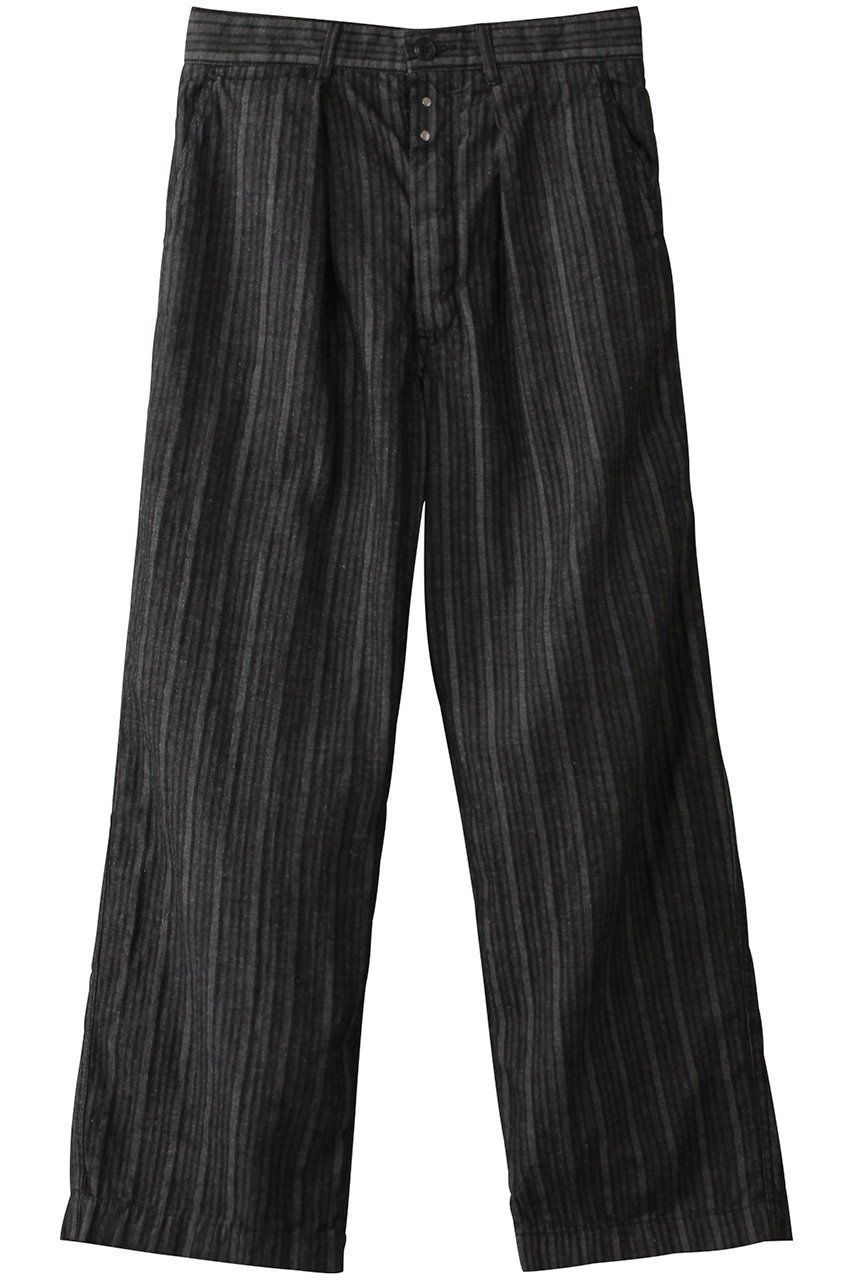 【ベリーテイジ/VERYTAGE / MEN】の【MEN】STRIPIX ストライプパンツ インテリア・キッズ・メンズ・レディースファッション・服の通販 founy(ファニー) 　ファッション　Fashion　メンズファッション　Fashion for Men　ボトムス　Bottoms　おすすめ　Recommended / Our Picks　スタイリッシュ　Stylish, Fashionable　ストライプ　Stripe, Striped Pattern　ツイル　Twist, Twisted Detail　バランス　Balance, Style Balance　フランス　France, French　フレンチ　French, French Style　ポケット　Pocket, Pocket Detail　モダン　Modern, Contemporary　リネン　Linen, Linen Fabric　リラックス　Relax, Relaxed Fit　ワーク　Workwear, Utility Style　ヴィンテージ　Vintage Style　チャコール|ID: prp329100004408548 ipo3291000000032915510