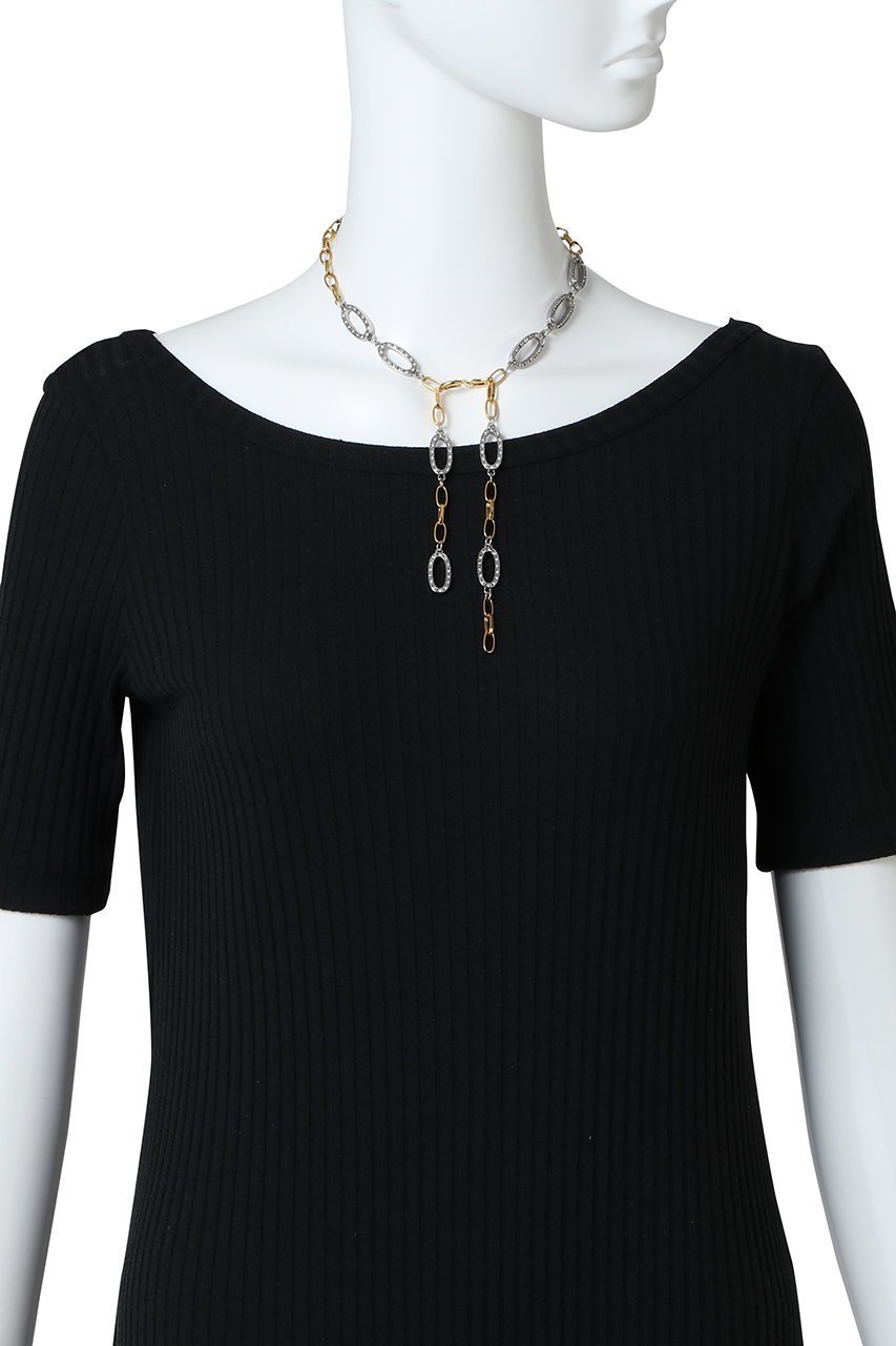 【アデル ビジュー/ADER bijoux】のFER A CHEVAL mix chain ラリエット 人気、トレンドファッション・服の通販 founy(ファニー) 　ファッション　Fashion　レディースファッション　Fashion for Women　ジュエリー　Jewelry　ネックレス　Necklaces & Pendants　オケージョン　Occasion Wear　ガラス　Glass, Glassware　クリスタル　Crystal, Swarovski　ネックレス　Necklace, Pendant Necklace　メタル　Metal, Metal Parts　モチーフ　Motif, Design Theme　エレガント 上品　Elegant　other-3|ID: prp329100004408549 ipo3291000000031268679