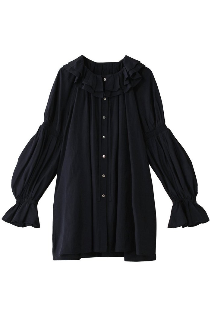 【ランバン オン ブルー/LANVIN en Bleu】のトリアセローンフリルギャザーブラウス インテリア・キッズ・メンズ・レディースファッション・服の通販 founy(ファニー) https://founy.com/ ファッション Fashion レディースファッション Fashion for Women トップス・カットソー Cut & Sew Tops シャツ・ブラウス・オフィスカジュアル Elegant Blouses & Button-Ups ギャザー Gathered, Ruffled コンシャス Conscious, Bodycon シャーリング Shirring, Ruched シルク Silk, 100% Silk スリーブ Sleeve, Long Sleeve / Short Sleeve ティアード Tiered, Tiered Style デニム Denim, Jeans Material フリル Frill, Ruffle リボン Ribbon, Bow ロング Long, Long-Length |ID: prp329100004408552 ipo3291000000032860768
