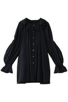 【ランバン オン ブルー/LANVIN en Bleu】のトリアセローンフリルギャザーブラウス ネイビー|ID: prp329100004408552 ipo3291000000032860772