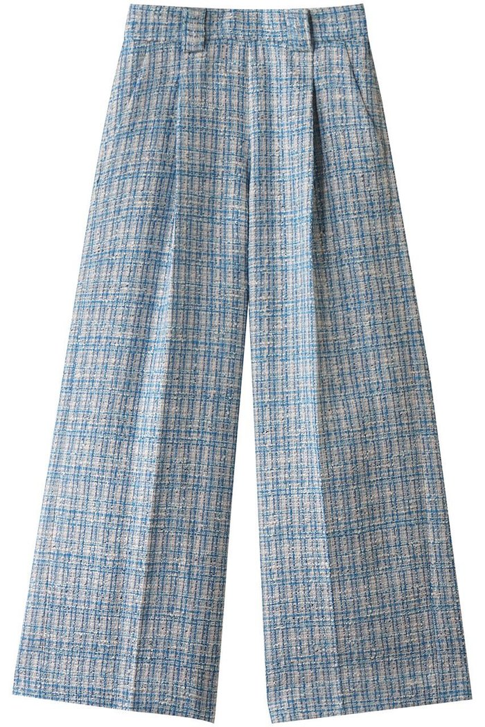 【ランバン オン ブルー/LANVIN en Bleu】のツィードタックパンツ インテリア・キッズ・メンズ・レディースファッション・服の通販 founy(ファニー) https://founy.com/ ファッション Fashion レディースファッション Fashion for Women パンツ Pants & Trousers チェック Check, Plaid, Tartan ツイード／ツィード Choker, Choker Necklace ツイード Twill, Twill Weave ミックス Mix, Mixed Style ワイド Wide, Wide Fit 別注 Limited Edition, Custom Order 春 Spring |ID: prp329100004408553 ipo3291000000032915257