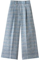 【ランバン オン ブルー/LANVIN en Bleu】のツィードタックパンツ 人気、トレンドファッション・服の通販 founy(ファニー) ファッション Fashion レディースファッション Fashion for Women パンツ Pants & Trousers チェック Check, Plaid, Tartan ツイード／ツィード Choker, Choker Necklace ツイード Twill, Twill Weave ミックス Mix, Mixed Style ワイド Wide, Wide Fit 別注 Limited Edition, Custom Order 春 Spring |ID:prp329100004408553