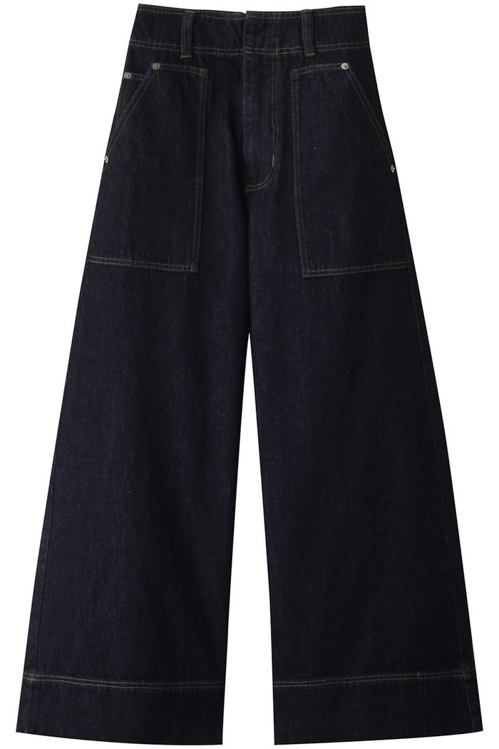 【ランバン オン ブルー/LANVIN en Bleu】のデニムバギーパンツ インテリア・キッズ・メンズ・レディースファッション・服の通販 founy(ファニー) https://founy.com/ ファッション Fashion レディースファッション Fashion for Women パンツ Pants & Trousers デニムパンツ・ジーンズ・美脚デニム Denim Jeans & Pants ダメージ Distressed, Destroyed デニム Denim, Jeans Material ポケット Pocket, Pocket Detail エレガント 上品 Elegant |ID: prp329100004408554 ipo3291000000032904799