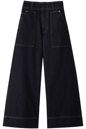 【ランバン オン ブルー/LANVIN en Bleu】のデニムバギーパンツ 人気、トレンドファッション・服の通販 founy(ファニー) ファッション Fashion レディースファッション Fashion for Women パンツ Pants & Trousers デニムパンツ・ジーンズ・美脚デニム Denim Jeans & Pants ダメージ Distressed, Destroyed デニム Denim, Jeans Material ポケット Pocket, Pocket Detail エレガント 上品 Elegant |ID:prp329100004408554