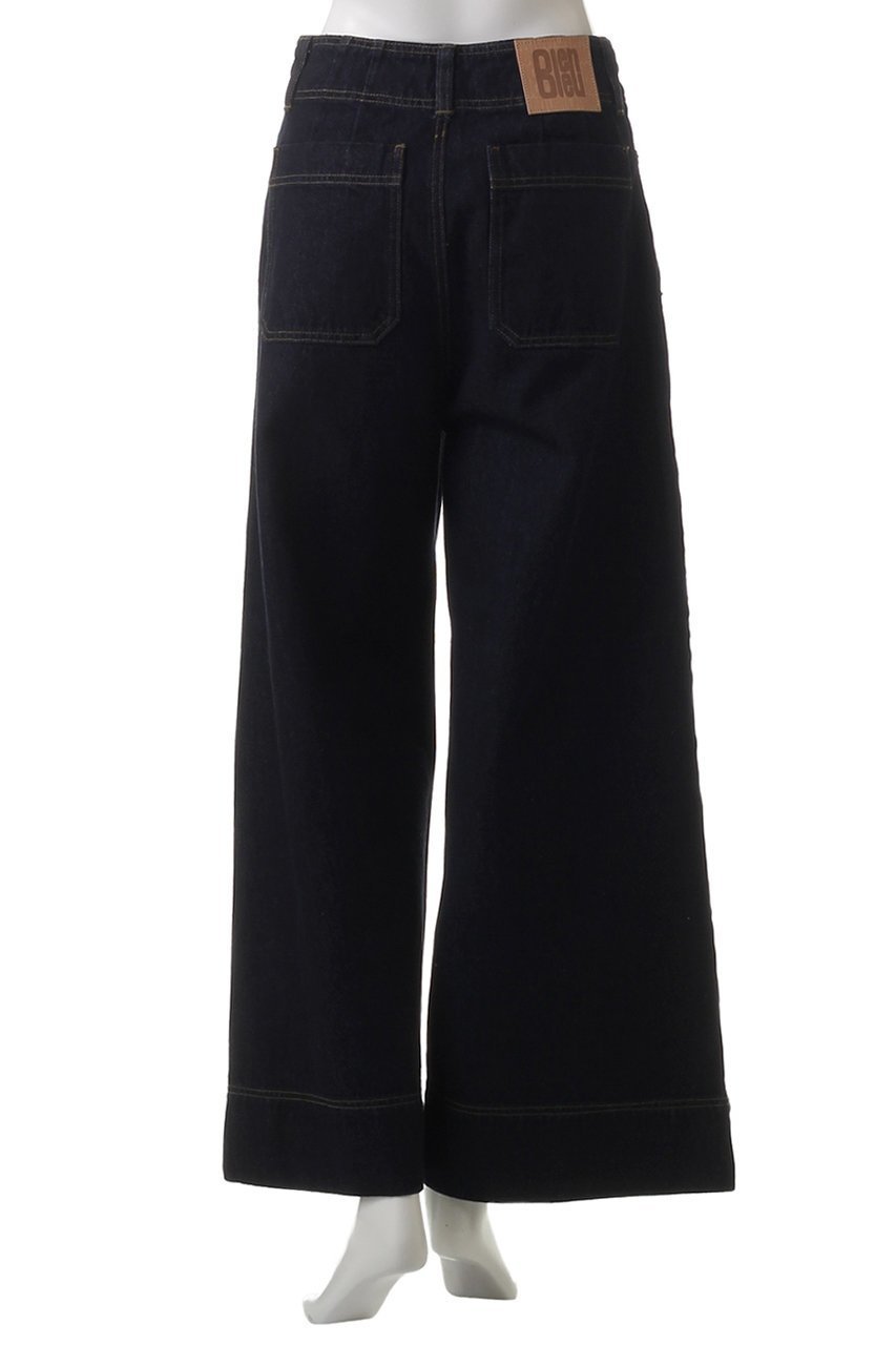 【ランバン オン ブルー/LANVIN en Bleu】のデニムバギーパンツ 人気、トレンドファッション・服の通販 founy(ファニー) 　ファッション　Fashion　レディースファッション　Fashion for Women　パンツ　Pants & Trousers　デニムパンツ・ジーンズ・美脚デニム　Denim Jeans & Pants　ダメージ　Distressed, Destroyed　デニム　Denim, Jeans Material　ポケット　Pocket, Pocket Detail　エレガント 上品　Elegant　other-4|ID: prp329100004408554 ipo3291000000032904809