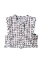 【ランバン オン ブルー/LANVIN en Bleu】のツィード2wayショートベスト オフ|ID: prp329100004408555 ipo3291000000034825847