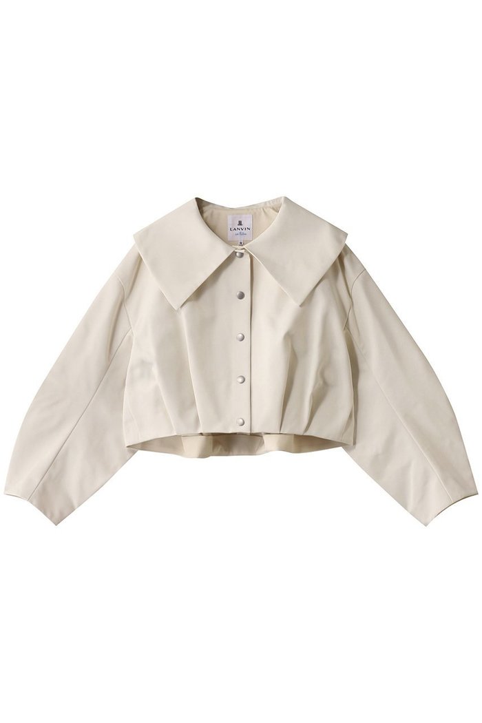 【ランバン オン ブルー/LANVIN en Bleu】のトリプルクロスメモリーサテンジャケット インテリア・キッズ・メンズ・レディースファッション・服の通販 founy(ファニー) https://founy.com/ ファッション Fashion レディースファッション Fashion for Women アウター Coat / Outerwear Collection レディースジャケット・軽アウター Jackets クロップド Cropped, Short Length ジャケット Jacket, Outerwear トレンド Trend, Trending Now |ID: prp329100004408556 ipo3291000000032962252