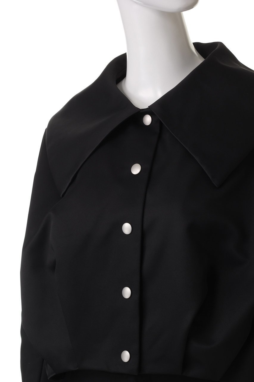 【ランバン オン ブルー/LANVIN en Bleu】のトリプルクロスメモリーサテンジャケット 人気、トレンドファッション・服の通販 founy(ファニー) 　ファッション　Fashion　レディースファッション　Fashion for Women　アウター　Coat / Outerwear Collection　レディースジャケット・軽アウター　Jackets　クロップド　Cropped, Short Length　ジャケット　Jacket, Outerwear　トレンド　Trend, Trending Now　other-5|ID: prp329100004408556 ipo3291000000032962272