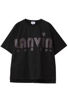 【ランバン オン ブルー/LANVIN en Bleu】のハートロゴプリントTシャツ ブラック|ID:prp329100004408557