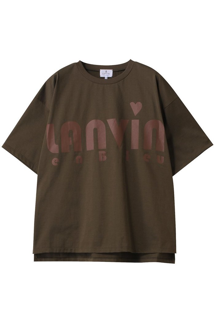【ランバン オン ブルー/LANVIN en Bleu】のハートロゴプリントTシャツ インテリア・キッズ・メンズ・レディースファッション・服の通販 founy(ファニー) https://founy.com/ ファッション Fashion レディースファッション Fashion for Women トップス・カットソー Cut & Sew Tops シャツ・ブラウス・オフィスカジュアル Elegant Blouses & Button-Ups ロングTシャツ・Tシャツ Longline T-Shirts & Tees カットソー・ベーシックTシャツ Cut-and-Sewn Tops / Stretch Tees & Basics ショート Short, Short Length ジャケット Jacket, Outerwear スリーブ Sleeve, Long Sleeve / Short Sleeve デニム Denim, Jeans Material ハーフ Half, Half-Length ベーシック Basic, Essential |ID: prp329100004408557 ipo3291000000035933449