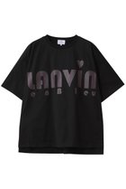 【ランバン オン ブルー/LANVIN en Bleu】のハートロゴプリントTシャツ ブラック|ID: prp329100004408557 ipo3291000000035933455