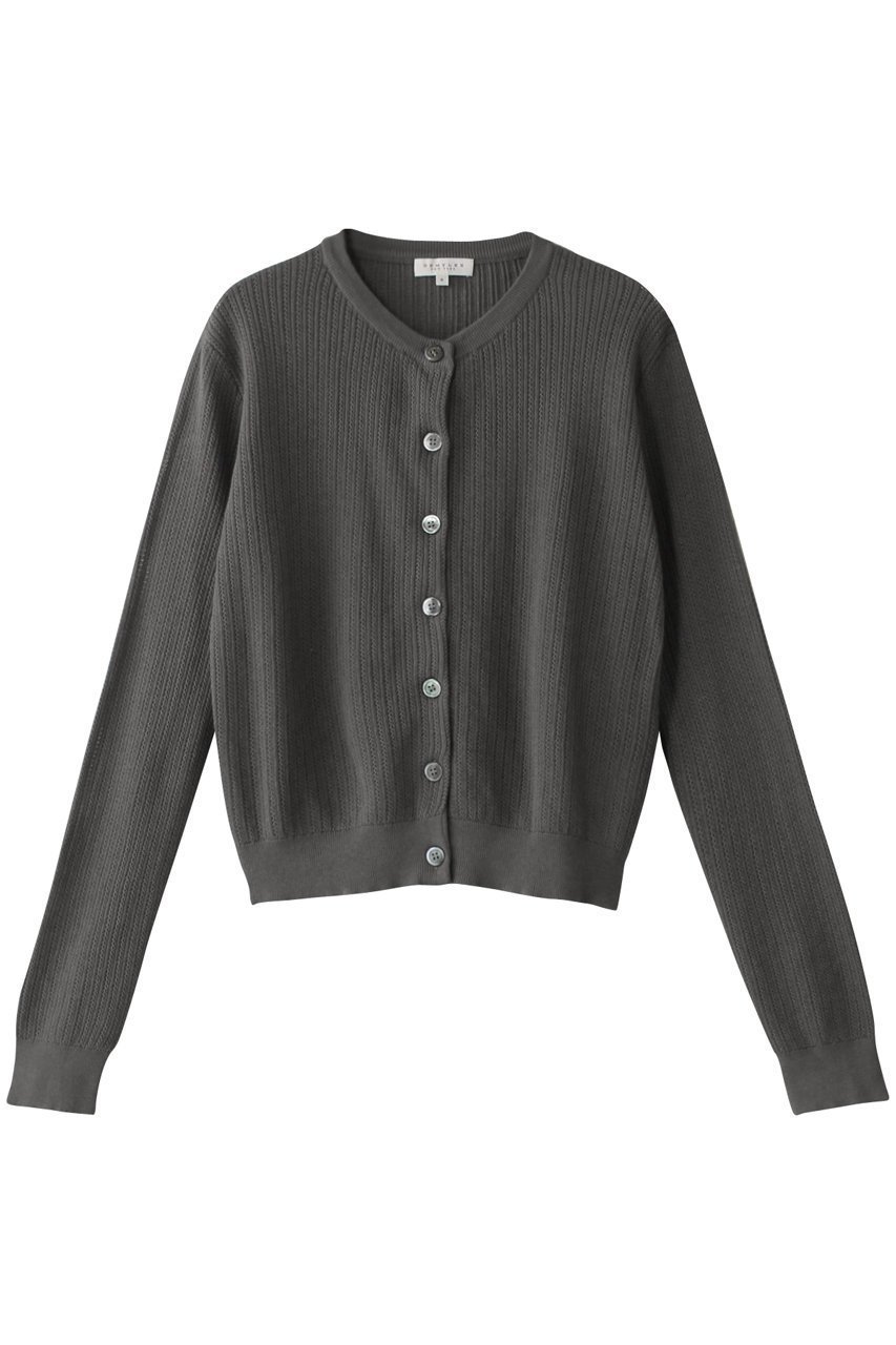 【デミーリー/DEMYLEE】のEDYTA コットンシルク クルーネック ニットカーディガン インテリア・キッズ・メンズ・レディースファッション・服の通販 founy(ファニー) 　ファッション　Fashion　レディースファッション　Fashion for Women　トップス・カットソー　Cut & Sew Tops　ニット　Knit Tops & Sweaters　カーディガン・羽織り　Layered Style Cardigans　カーディガン　Cardigan, Knitwear　シルク　Silk, 100% Silk　ベーシック　Basic, Essential　エレガント 上品　Elegant　夏　Summer　春　Spring　S/S・春夏　SS, Spring/Summer, Warm Season　ブラウン|ID: prp329100004408559 ipo3291000000032947733