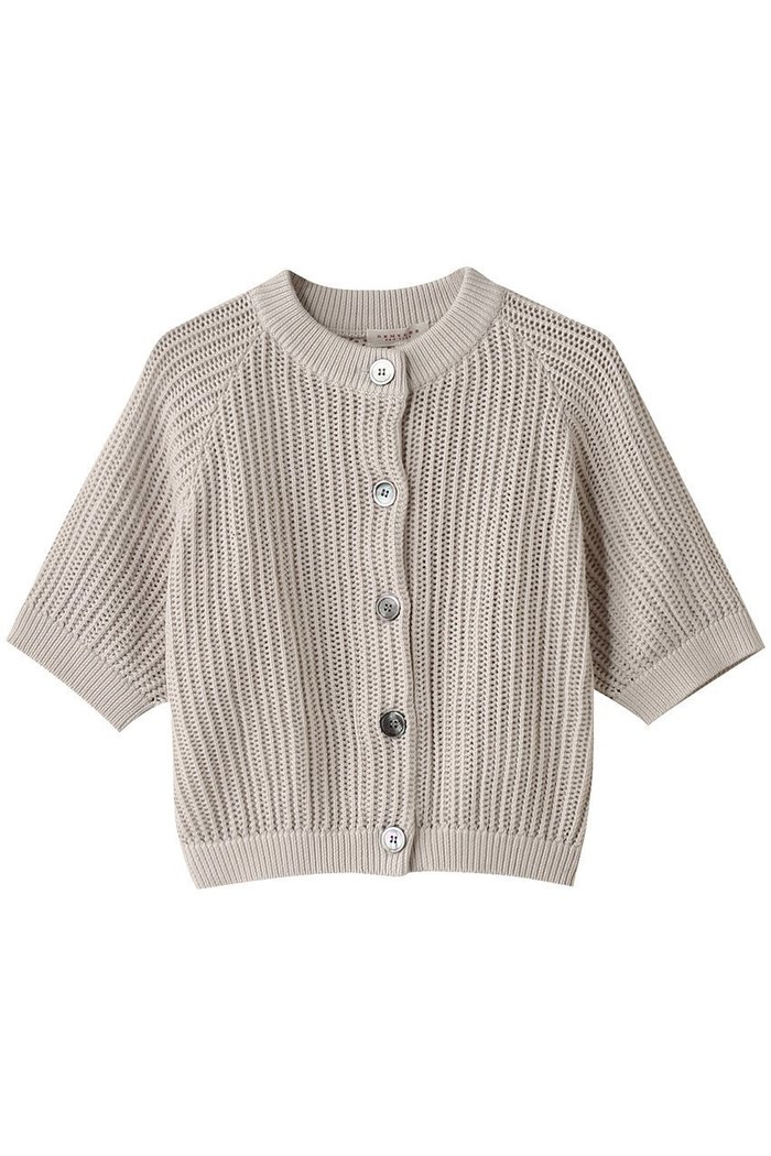 【デミーリー/DEMYLEE】のCADMUS オーガニックコットン ショートスリーブ クロップドニットカーディガン インテリア・キッズ・メンズ・レディースファッション・服の通販 founy(ファニー) https://founy.com/ ファッション Fashion レディースファッション Fashion for Women トップス・カットソー Cut & Sew Tops ニット Knit Tops & Sweaters カーディガン・羽織り Layered Style Cardigans エレガント 上品 Elegant カーディガン Cardigan, Knitwear ショート Short, Short Length スリーブ Sleeve, Long Sleeve / Short Sleeve ワイド Wide, Wide Fit 夏 Summer 春 Spring S/S・春夏 SS, Spring/Summer, Warm Season |ID: prp329100004408560 ipo3291000000032792921