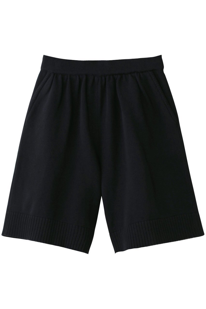 【デミーリー/DEMYLEE】のHERMINE オーガニックコットン ニットショートパンツ インテリア・キッズ・メンズ・レディースファッション・服の通販 founy(ファニー) 　ファッション　Fashion　レディースファッション　Fashion for Women　パンツ　Pants & Trousers　ショートパンツ・ハーフパンツ　High-Waisted & Relaxed Shorts　ショート　Short, Short Length　ストレート　Straight, Straight Cut　エレガント 上品　Elegant　再入荷　Restock / Back in Stock　ネイビー|ID: prp329100004408561 ipo3291000000032915350