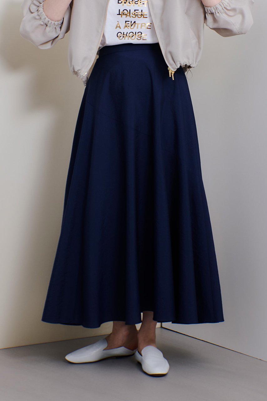 【アルアバイル/allureville】のオーガンジー切替フレアスカート 人気、トレンドファッション・服の通販 founy(ファニー) 　ファッション　Fashion　レディースファッション　Fashion for Women　スカート　Skirts　Aライン・フレアスカート　A-Line & Flared Skirts　ロングスカート　Long Skirts / Maxi & Midi Skirts　アシンメトリー　Asymmetrical Style　オーガンジー　Organza Fabric　シアー　Sheer, See-Through　パーティ　Party, Party Style　フレア　Flare, Flared　ロング　Long, Long-Length　切替　Switching, Contrast Panel　other-6|ID: prp329100004408564 ipo3291000000035813463