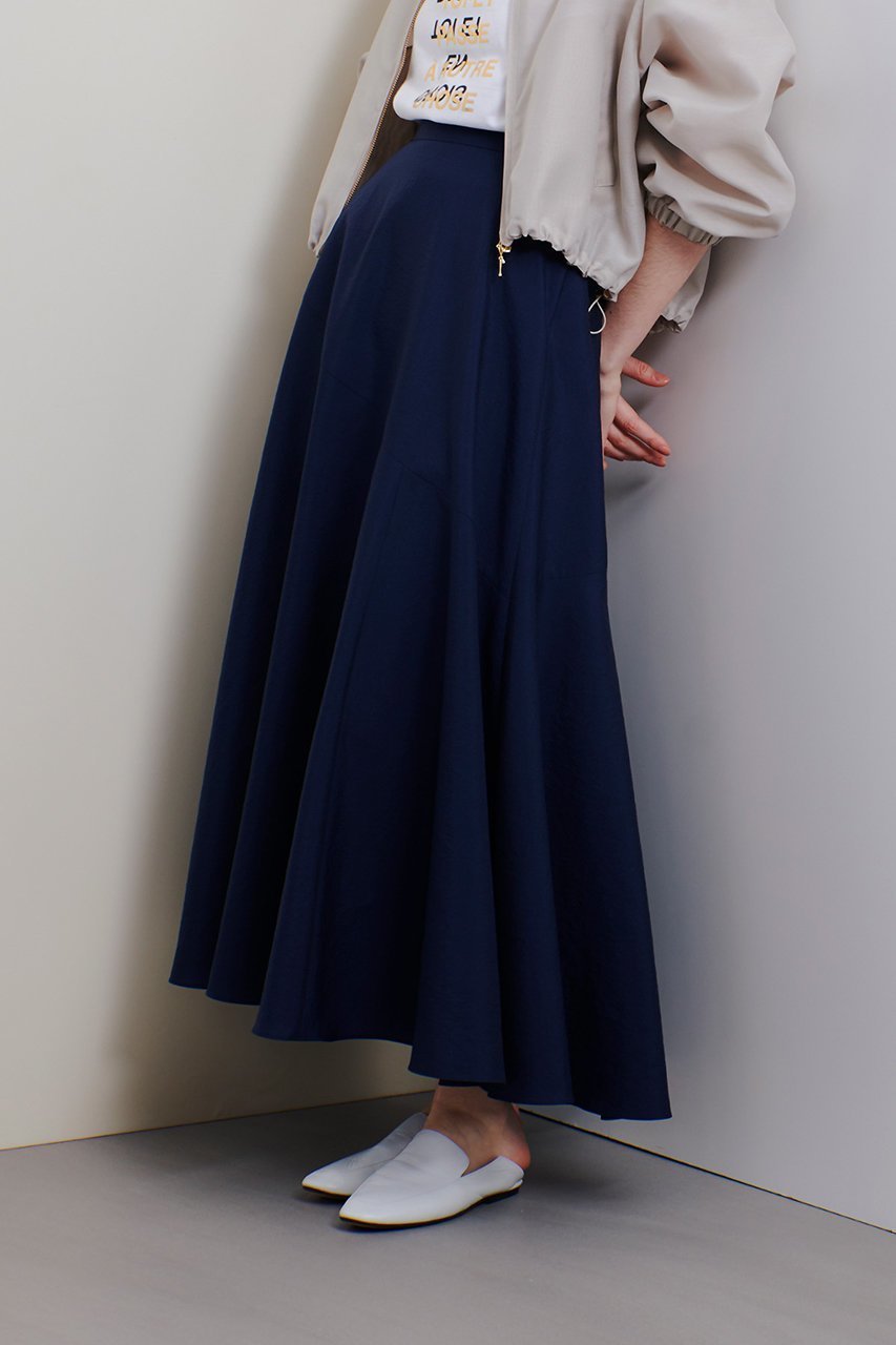 【アルアバイル/allureville】のオーガンジー切替フレアスカート 人気、トレンドファッション・服の通販 founy(ファニー) 　ファッション　Fashion　レディースファッション　Fashion for Women　スカート　Skirts　Aライン・フレアスカート　A-Line & Flared Skirts　ロングスカート　Long Skirts / Maxi & Midi Skirts　アシンメトリー　Asymmetrical Style　オーガンジー　Organza Fabric　シアー　Sheer, See-Through　パーティ　Party, Party Style　フレア　Flare, Flared　ロング　Long, Long-Length　切替　Switching, Contrast Panel　other-7|ID: prp329100004408564 ipo3291000000035813464