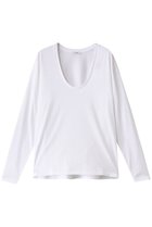 【クラネ/CLANE】のDEEP U NECK TOPS/Tシャツ 人気、トレンドファッション・服の通販 founy(ファニー) ファッション Fashion レディースファッション WOMEN トップス・カットソー Tops/Tshirt シャツ/ブラウス Shirts/Blouses ロング / Tシャツ T-Shirts カットソー Cut and Sewn 2025年 2025 2025春夏・S/S Ss,Spring/Summer,2025 おすすめ Recommend インナー Inner シンプル Simple スリーブ Sleeve ロング Long 夏 Summer 春 Spring S/S・春夏 Ss・Spring/Summer 長袖 Long Sleeve thumbnail WHITE|ID: prp329100004408566 ipo3291000000030790586