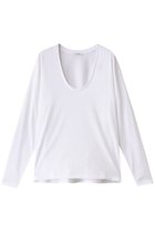 【クラネ/CLANE】のDEEP U NECK TOPS/Tシャツ WHITE|ID: prp329100004408566 ipo3291000000032870868